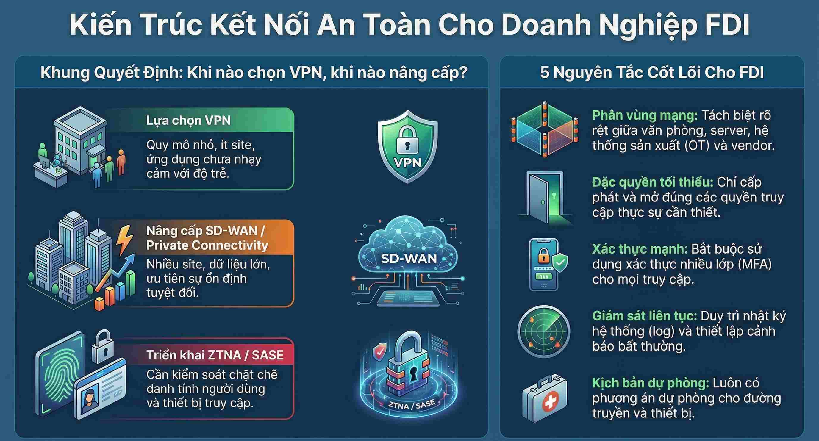 Khung quyết định nhanh: Khi nào chọn VPN, khi nào nâng cấp?