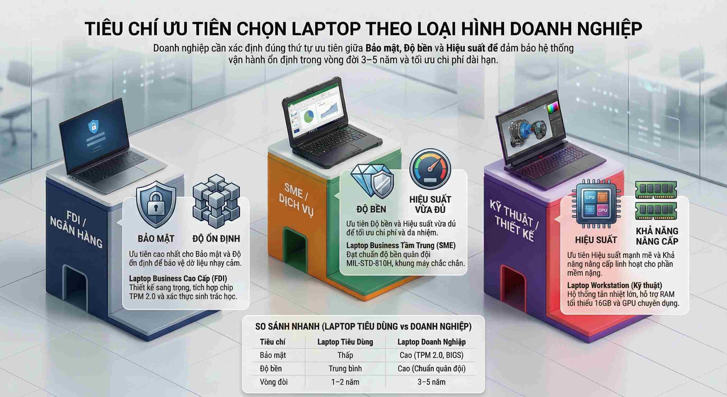Doanh nghiệp nên ưu tiên tiêu chí nào trong từng trường hợp?