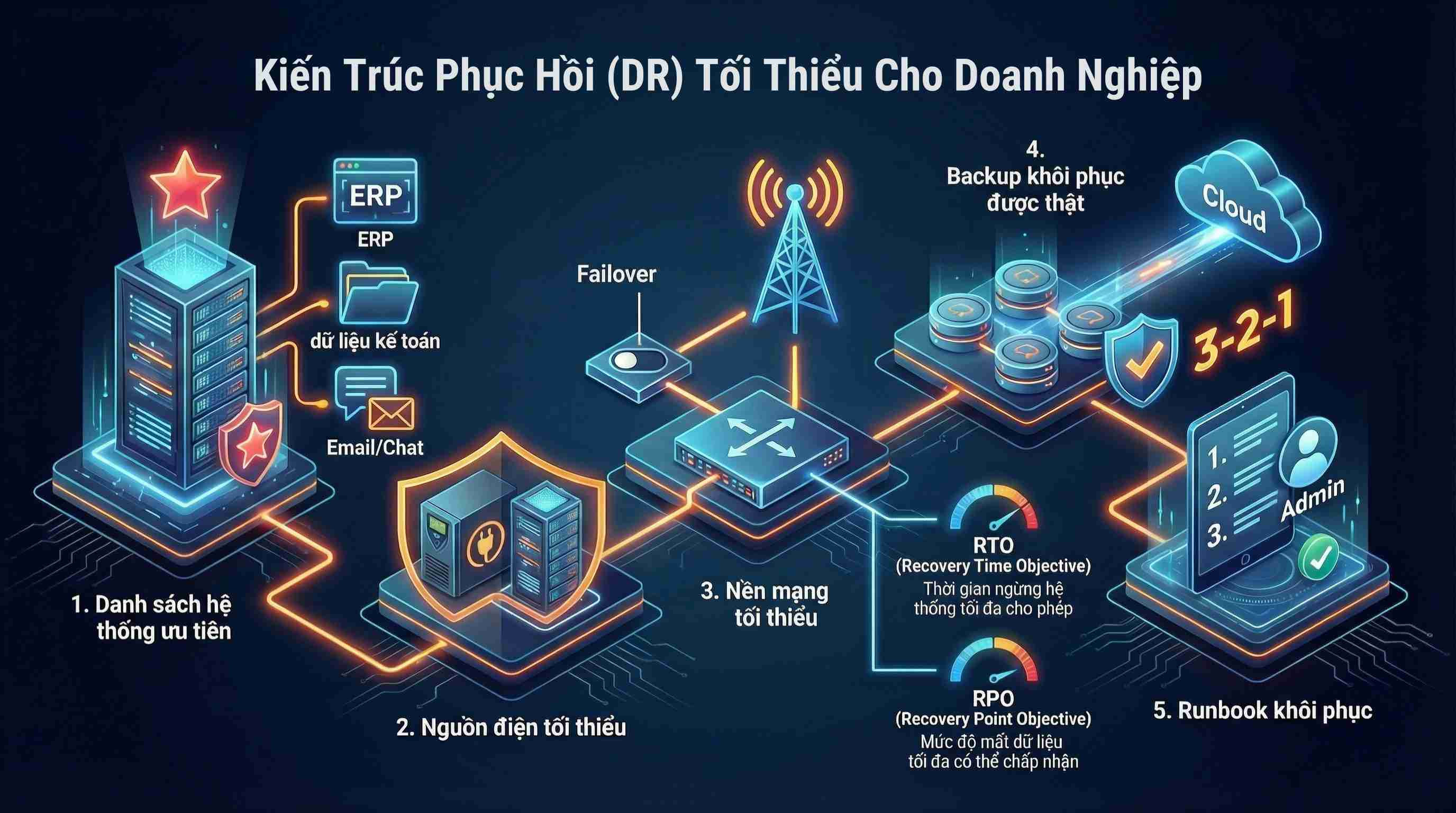 Kiến Trúc Phục Hồi (DR) Tối Thiểu Cho Doanh Nghiệp