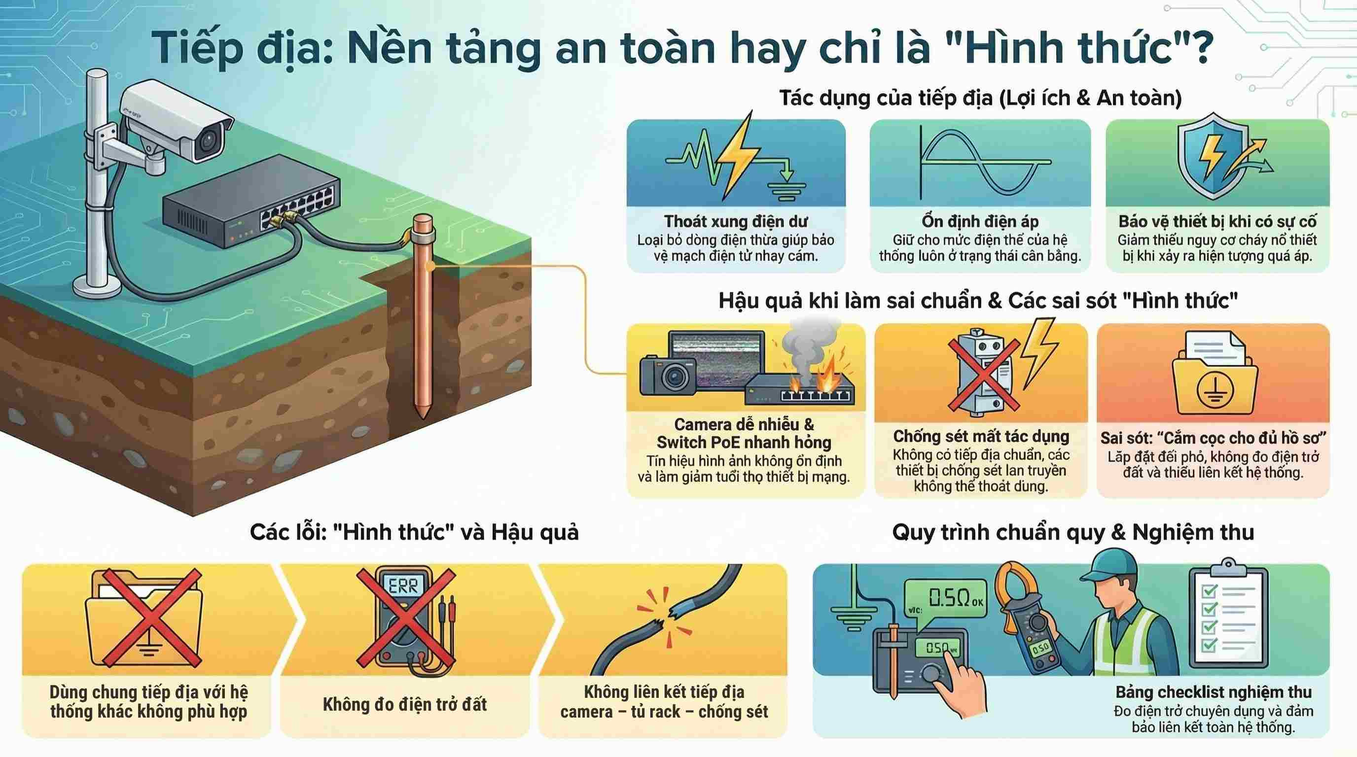 Tiếp địa – nền tảng nhưng hay bị làm hình thức