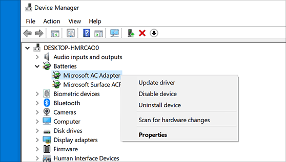 Kiểm tra từng thiết bị và Update Driver