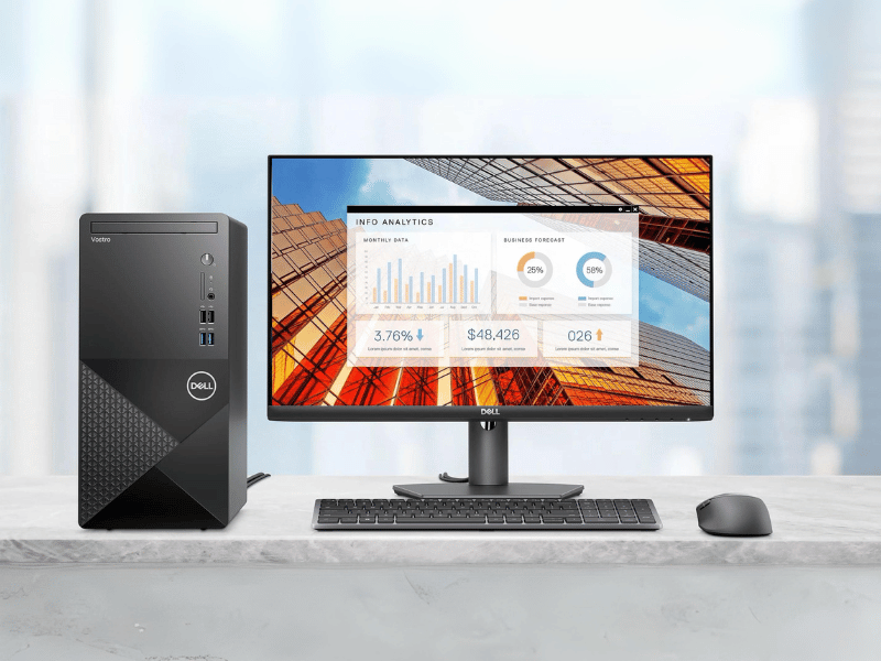 Dell Vostro 3020 Tower – Máy tính để bàn Core i7 mạnh mẽ cho doanh nghiệp hiện đại