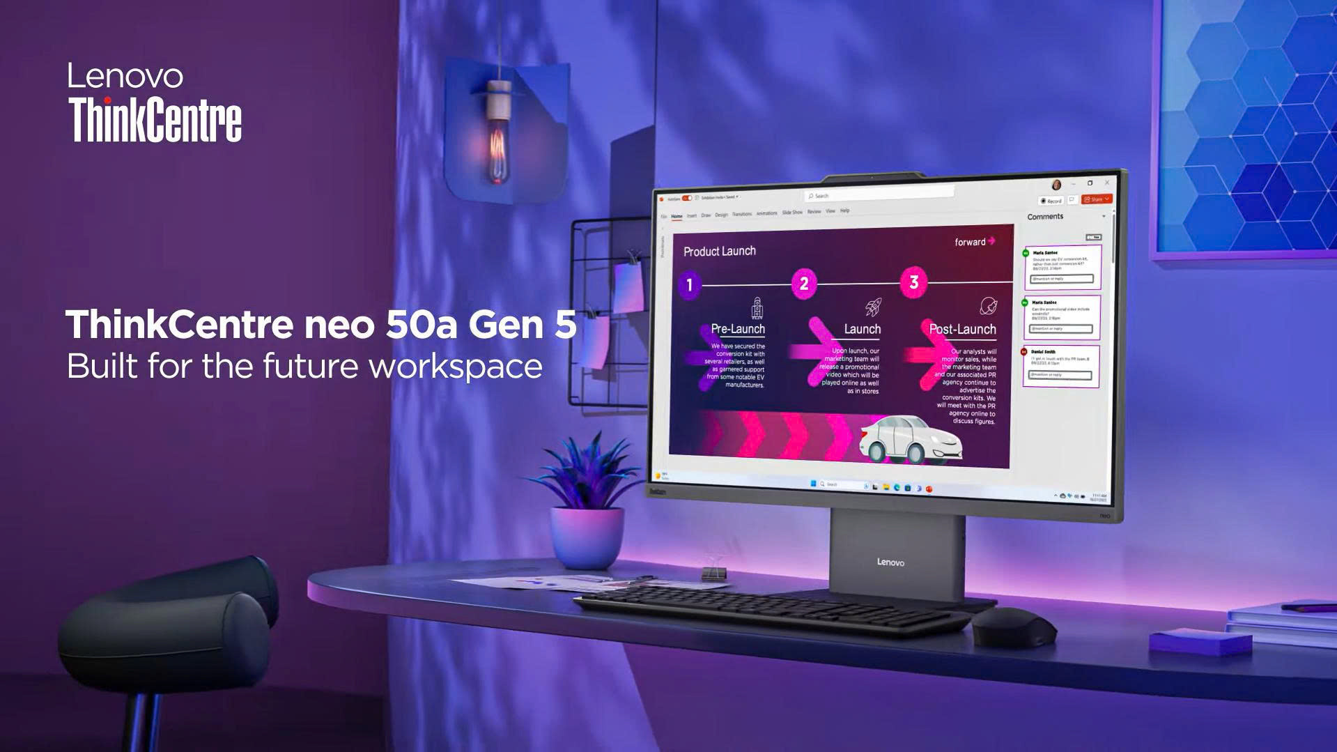 Lenovo ThinkCentre Neo 50a 27 Gen 5 – AIO cho doanh nghiệp, hiệu năng mạnh mẽ trong một khối gọn gàng