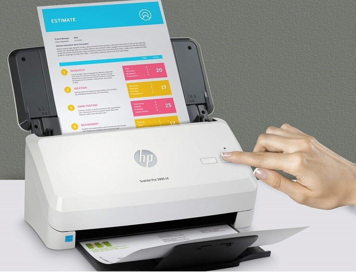 HP ScanJet Pro 3000 S4 – Mua máy scan hai mặt tốc độ và bền bỉ cho phòng làm việc