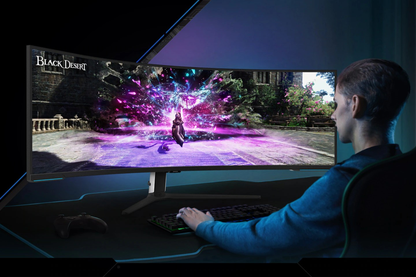 Samsung Odyssey Neo G9 G95NC – Cỗ máy chiến game siêu thực với màn hình Dual UHD 57 inch đầu tiên trên thế giới