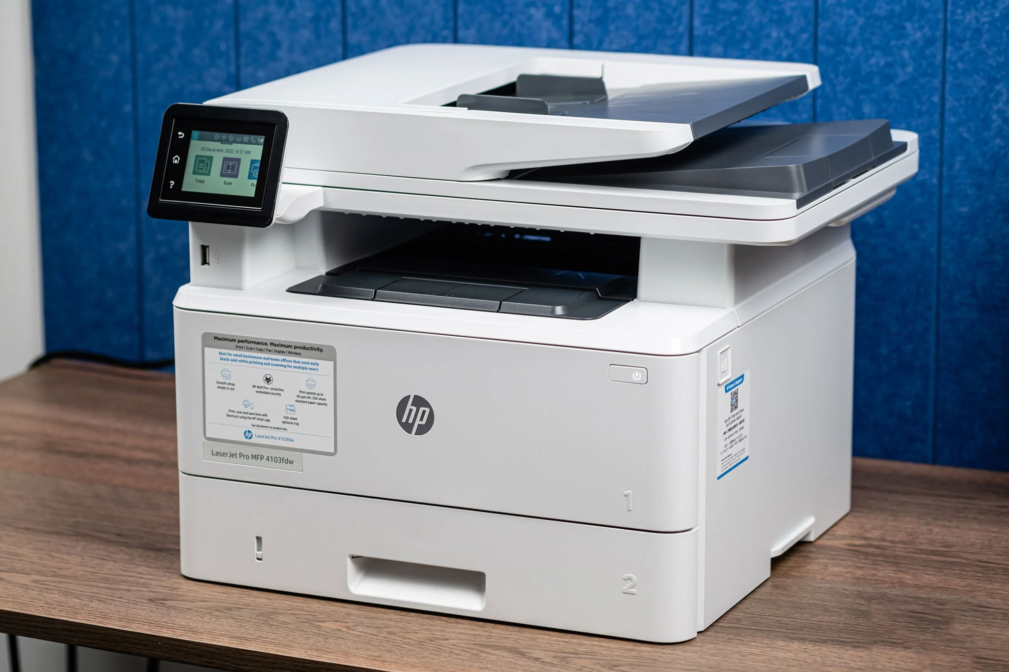 Đánh giá HP LaserJet Pro MFP 4103FDW: Máy in laser đa năng tốc độ cao cho doanh nghiệp