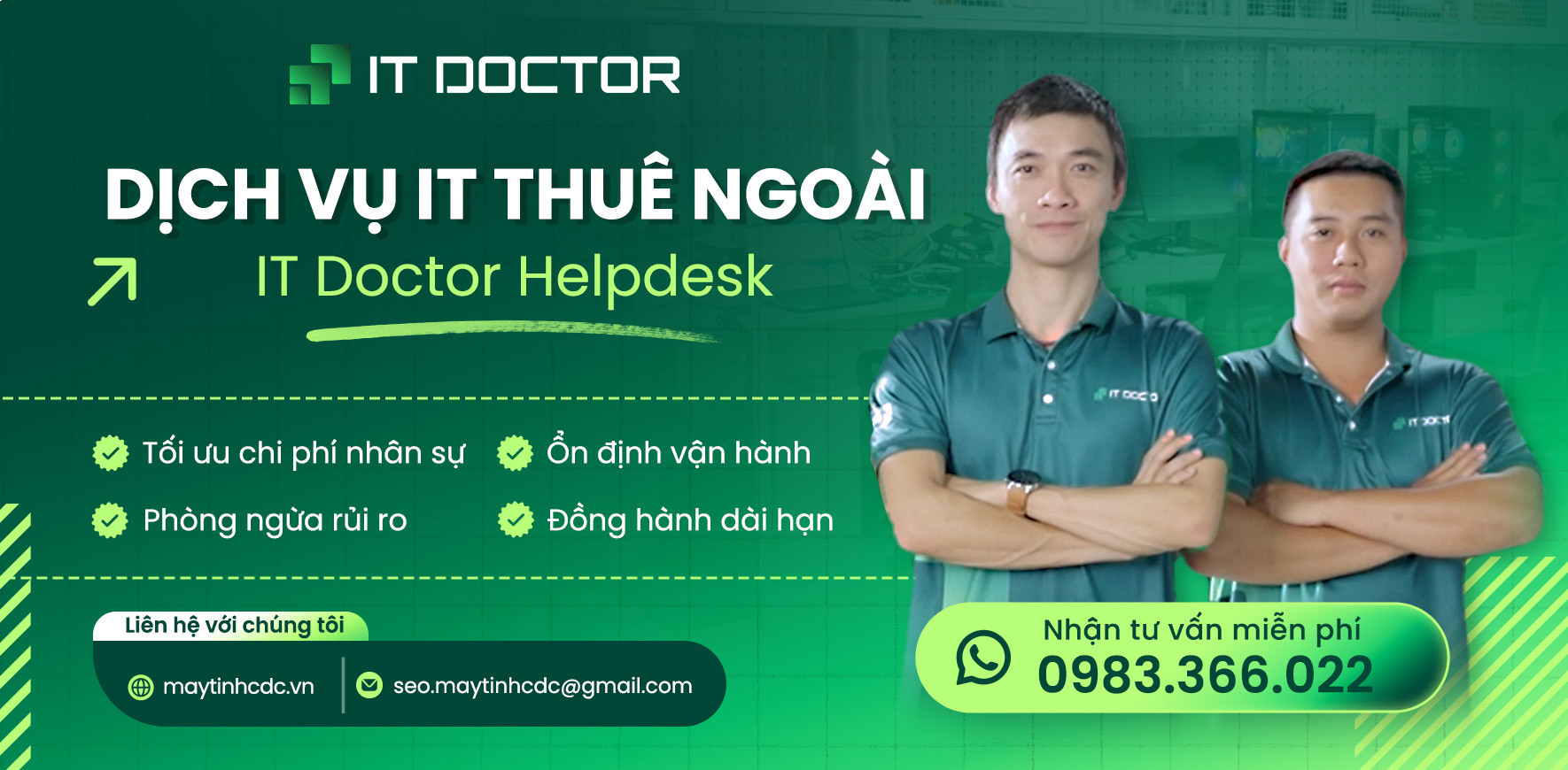 IT Doctor Helpdesk – Dịch vụ Phòng IT thuê ngoài