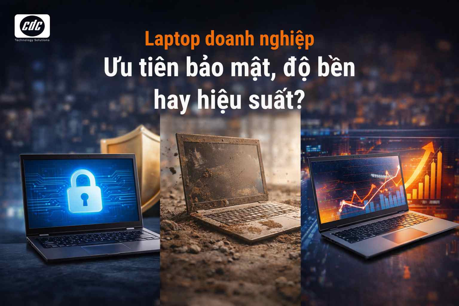 Laptop doanh nghiệp: Ưu tiên bảo mật, độ bền hay hiệu suất?