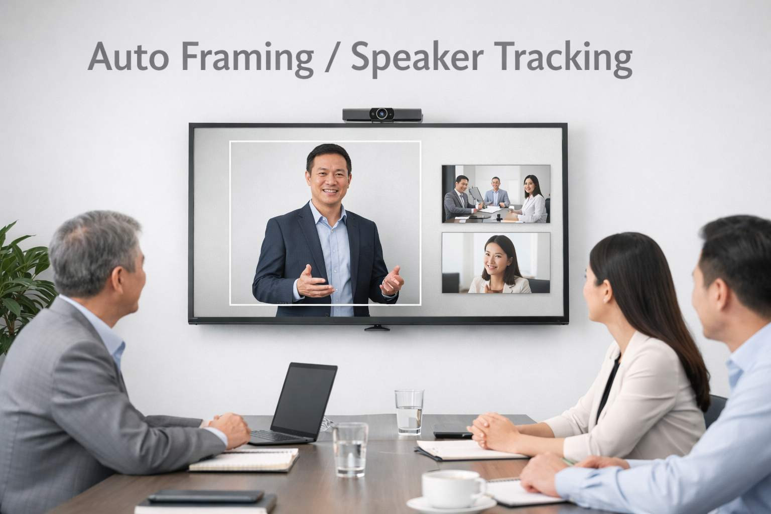 Auto-framing vs Speaker tracking: Khác nhau gì và doanh nghiệp nên ưu tiên cái nào?