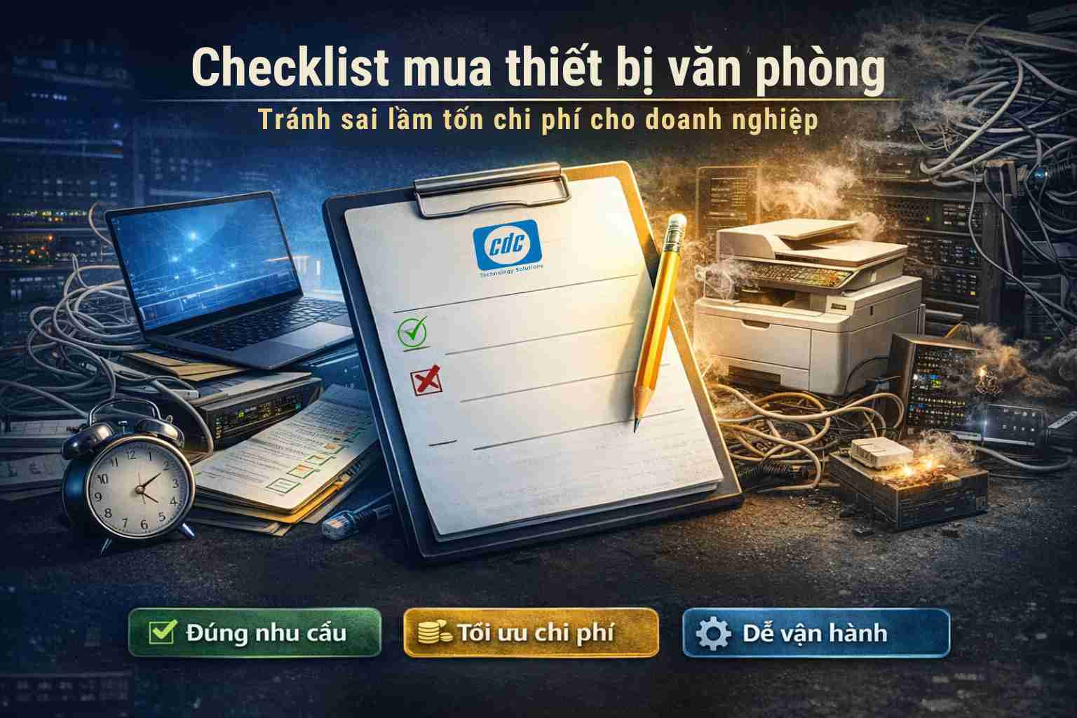 Checklist mua sắm thiết bị văn phòng: Tránh sai lầm tốn chi phí cho doanh nghiệp