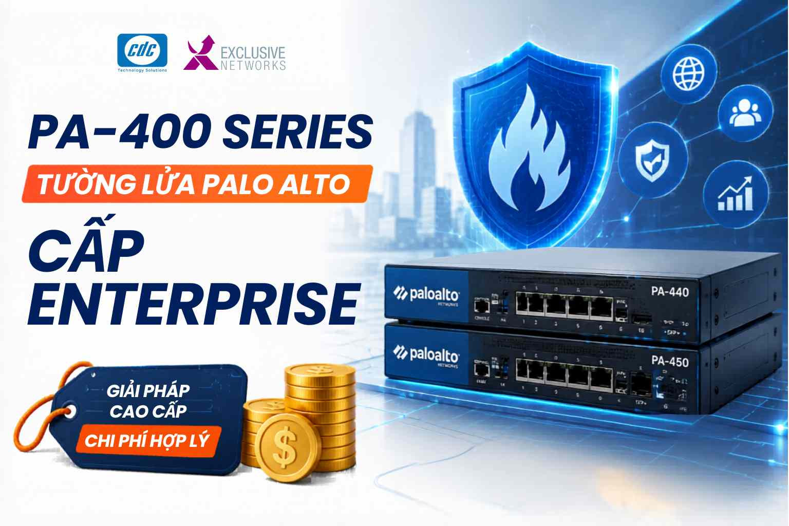PA-400 Series: Tường lửa Palo Alto cấp Enterprise với ngân sách dễ tiếp cận