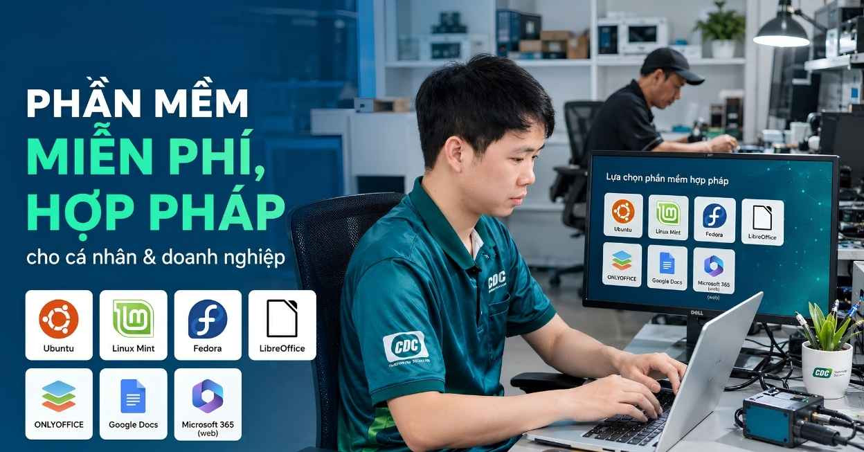 Hệ điều hành và phần mềm văn phòng miễn phí, hợp pháp cho cá nhân và doanh nghiệp