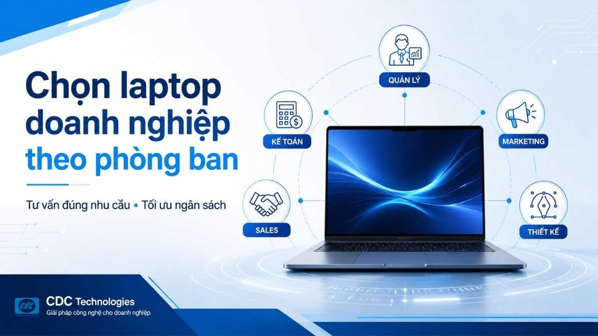 Chọn laptop doanh nghiệp theo phòng ban tối ưu ngân sách