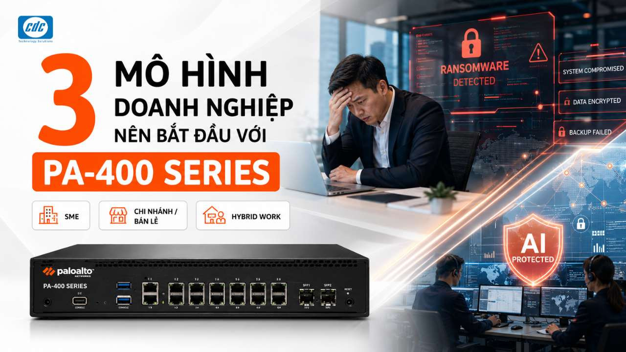 3 mô hình doanh nghiệp nên bắt đầu với PA-400 Series