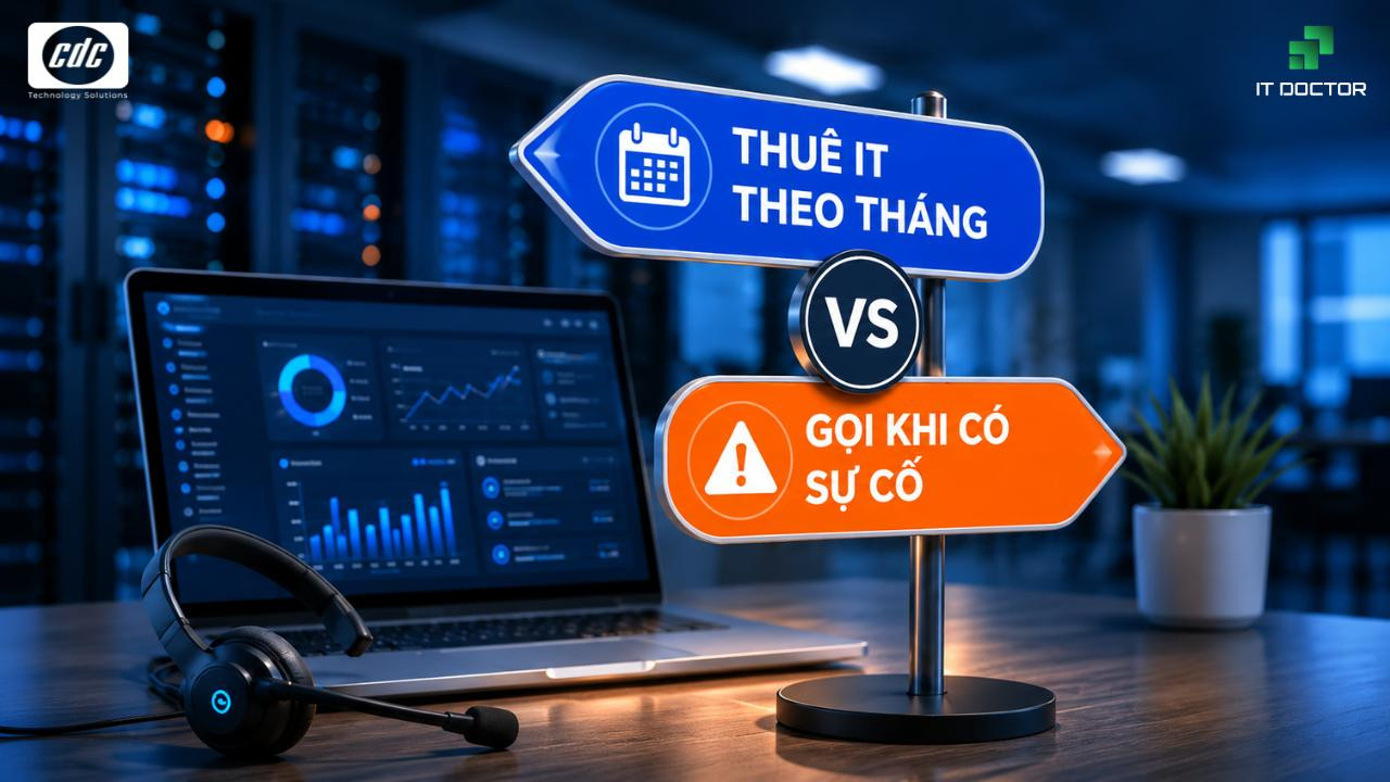 Thuê IT theo tháng hay gọi khi có sự cố: Doanh nghiệp nên chọn gì?
