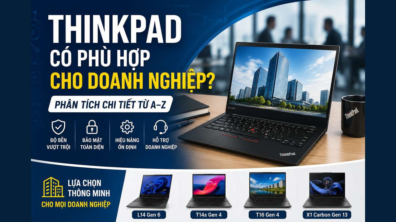 Laptop ThinkPad doanh nghiệp: khi nào nên chọn dòng này