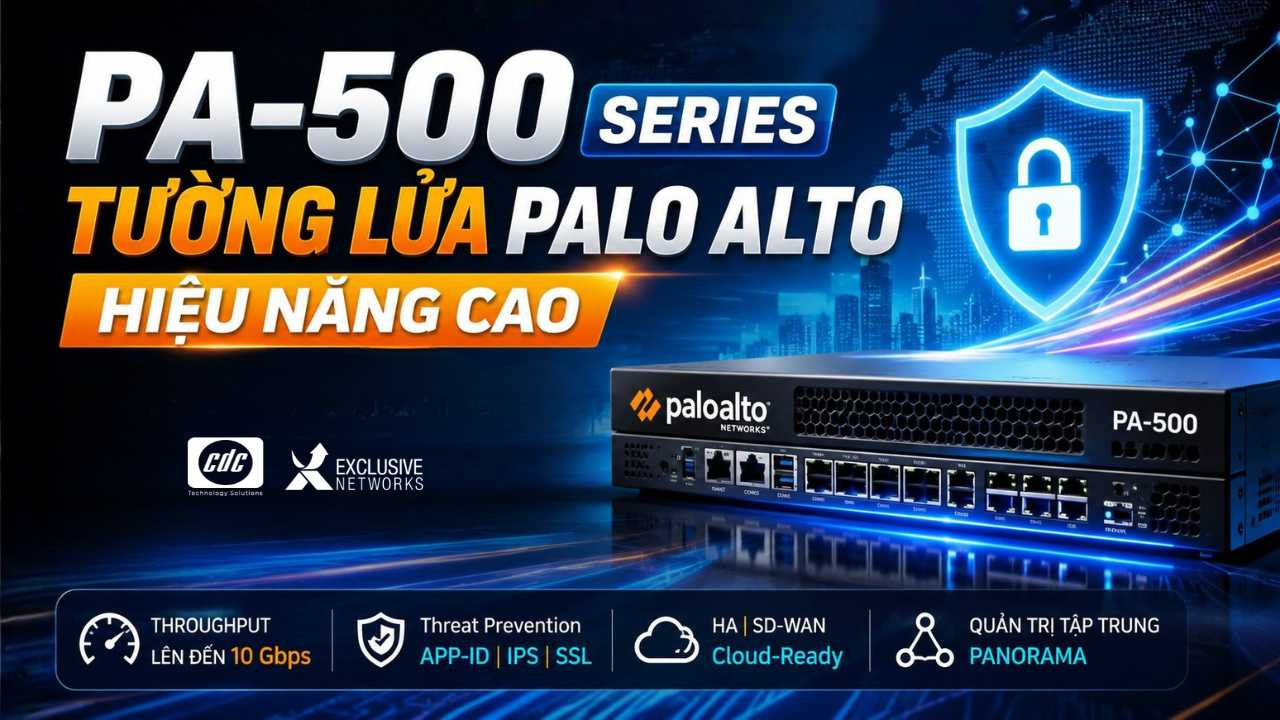 PA-500 Series: Tường lửa Palo Alto hiệu năng cao cho hệ thống mạng lõi