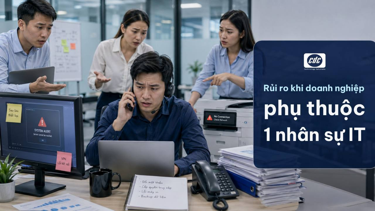 Bài toán SME: Rủi ro khi doanh nghiệp phụ thuộc vào một nhân sự IT duy nhất