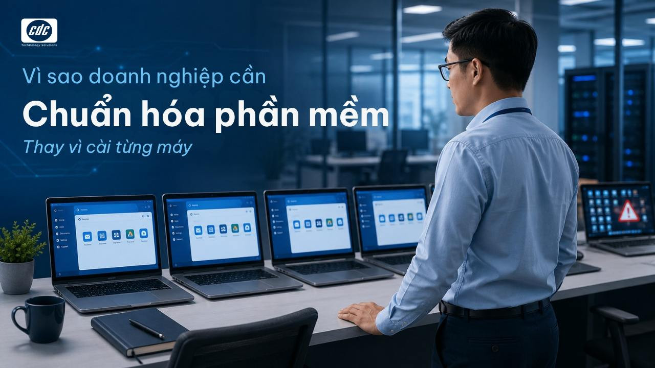 Vì sao doanh nghiệp cần chuẩn hóa phần mềm thay vì cài theo từng máy?