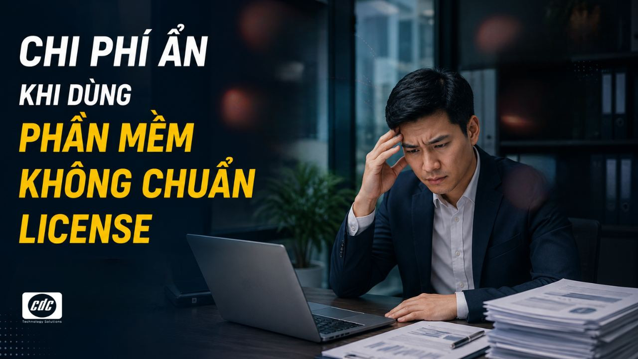 Chi phí ẩn khi dùng phần mềm không chuẩn license là gì?