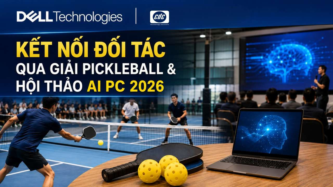 Dell Technologies & CDC Technologies kết nối đối tác qua giải Pickleball và hội thảo AI PC 2026