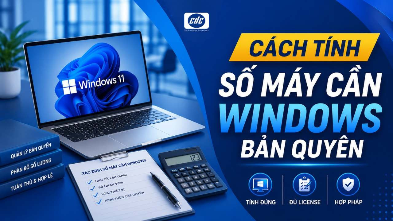 Cách tính số máy cần Windows bản quyền chuẩn cho doanh nghiệp