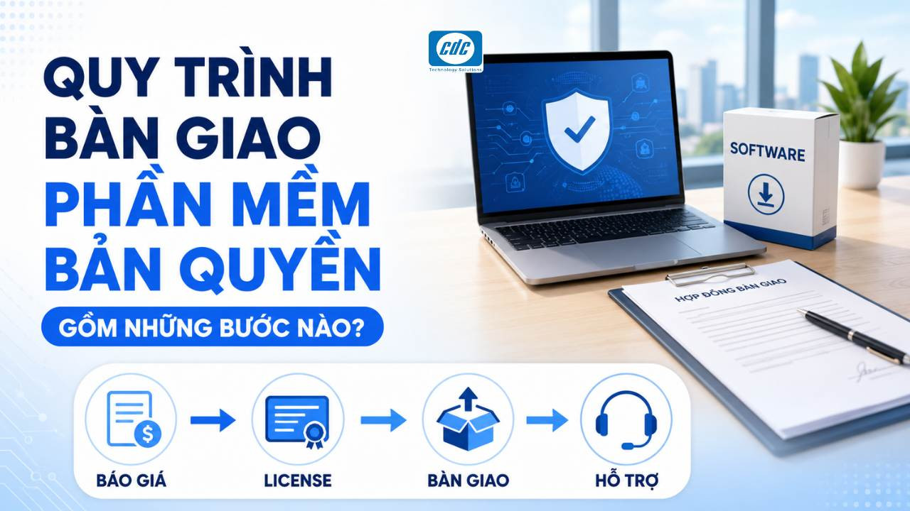 Quy trình bàn giao phần mềm bản quyền gồm những bước nào?
