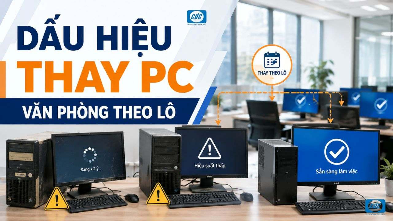 7 dấu hiệu doanh nghiệp nên thay PC văn phòng theo lô