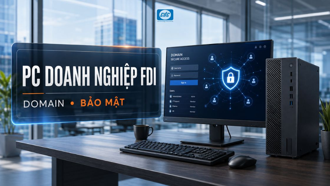 PC cho doanh nghiệp FDI: Chuẩn hóa ngôn ngữ, domain và bảo mật
