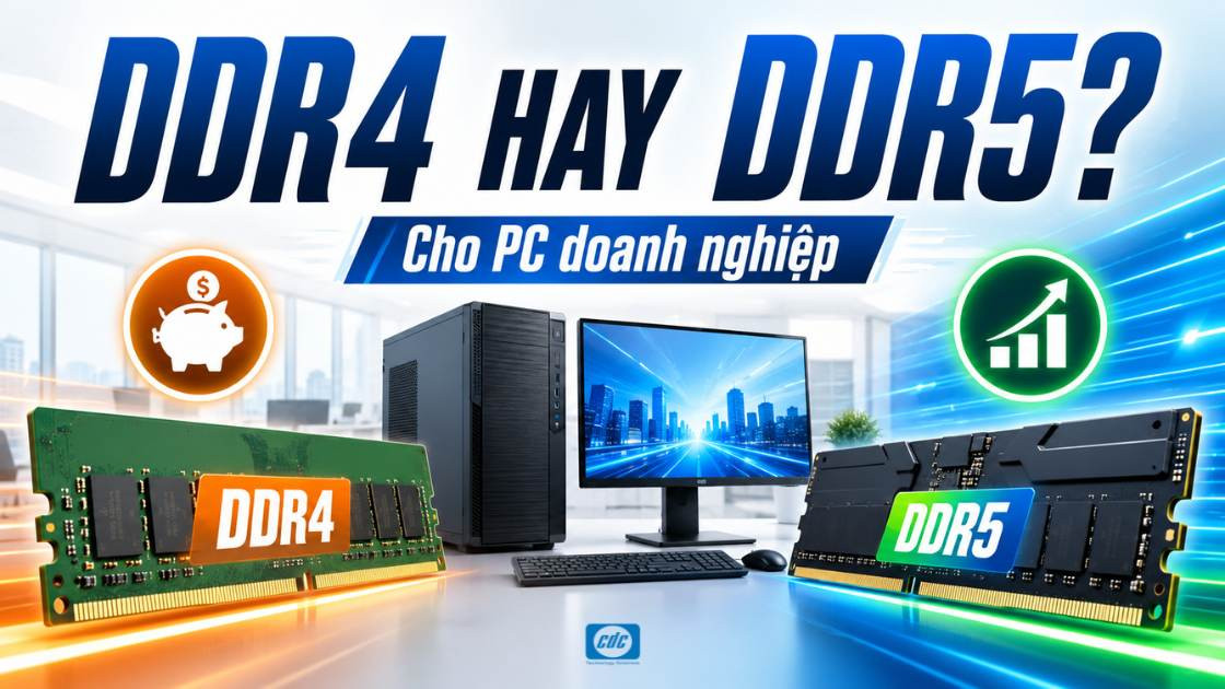 DDR4 hay DDR5 cho PC doanh nghiệp: Có đáng nâng cấp?