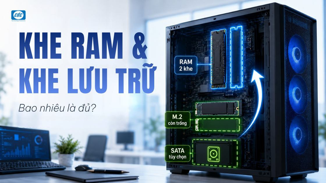 Bao nhiêu khe RAM và khe lưu trữ là đủ để nâng cấp PC?