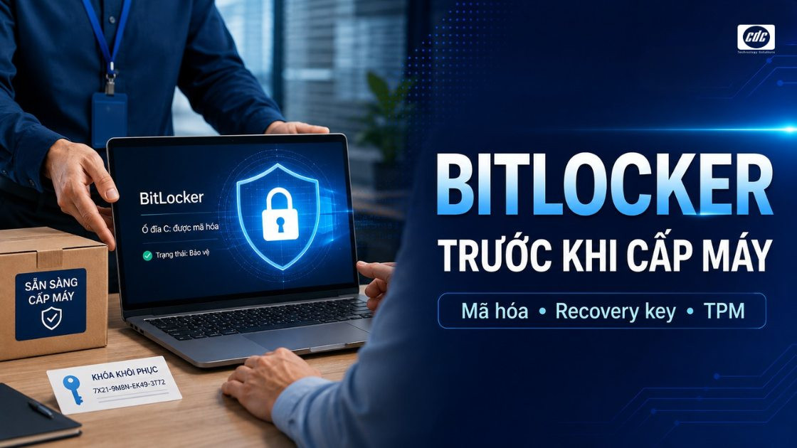 BitLocker cho PC doanh nghiệp: Chuẩn bị gì trước khi cấp máy nhân viên?