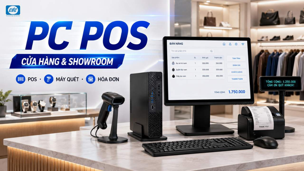 PC cho quầy POS: Chọn cấu hình cho cửa hàng, showroom