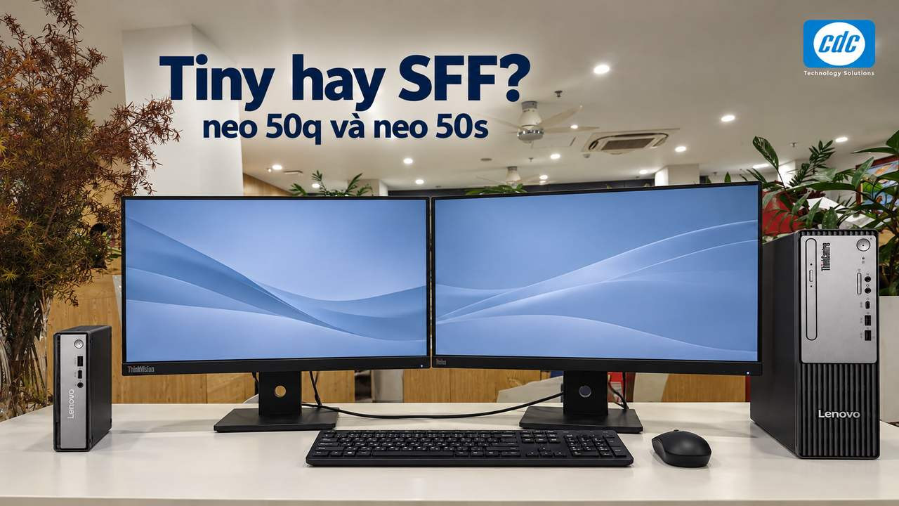 ThinkCentre neo 50q và neo 50s: Chọn máy nào cho công ty?