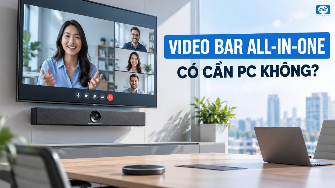 Video bar all-in-one có cần PC để họp trực tuyến không?
