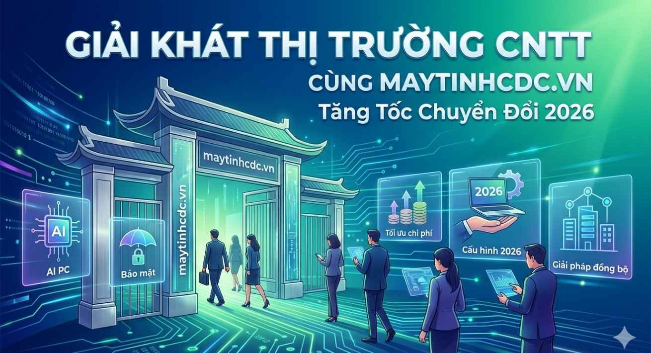 Giải khát thị trường công nghệ thông tin cùng Maytinhcdc.vn