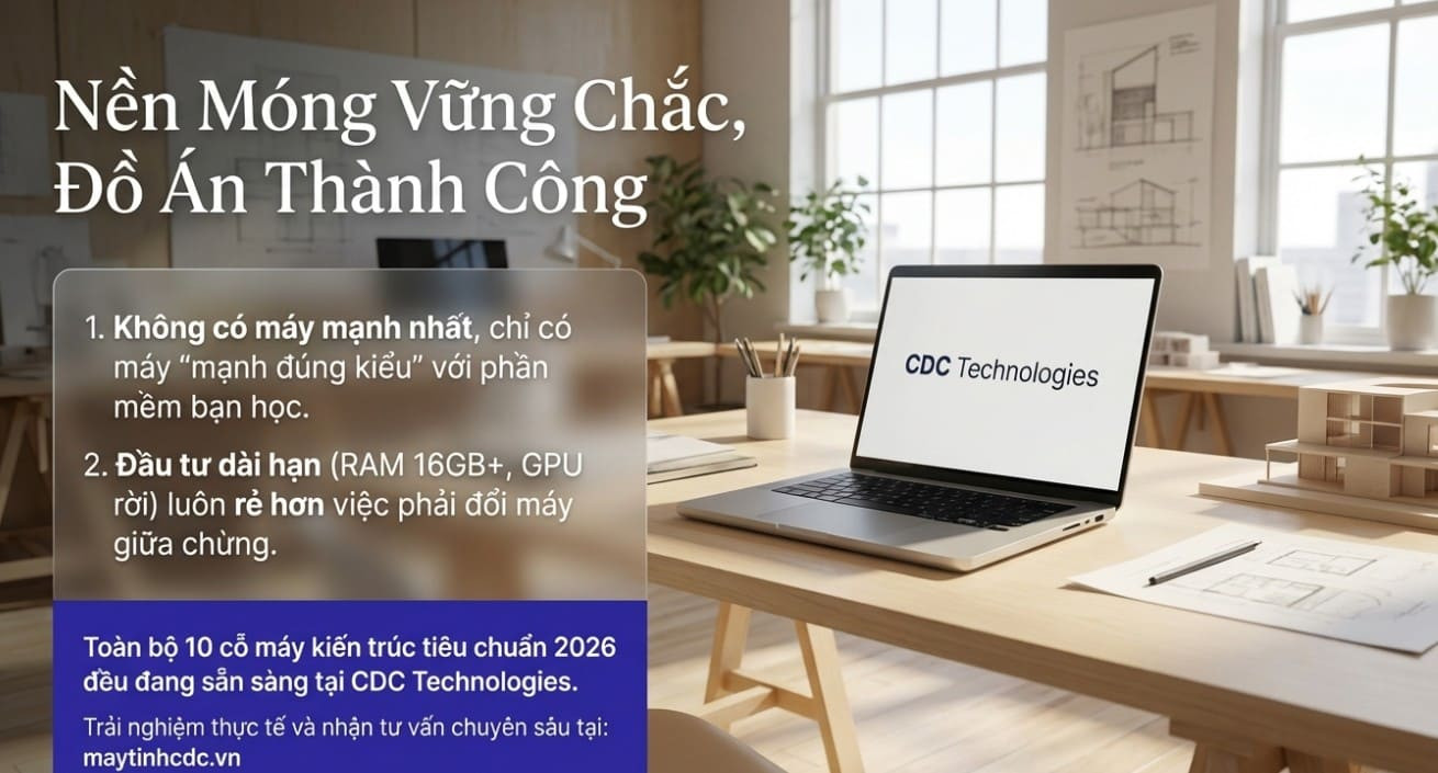 Top 10 laptop cho sinh viên kiến trúc đáng mua nhất 2026