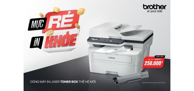 Brother ra mắt dòng máy in laser Toner Box thế hệ mới