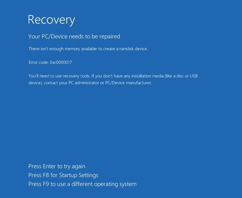 Laptop bị lỗi Recovery: Cách khắc phục trên Win 10,11