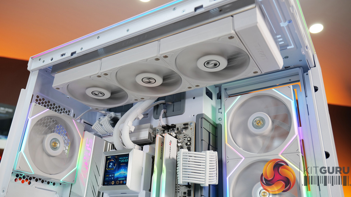 Tản Nhiệt Nước Lian Li HydroShift LCD 360S non RGB fan White