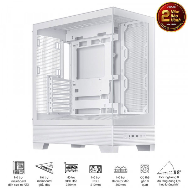 Vỏ case máy tính ASUS A31 TG WHITE