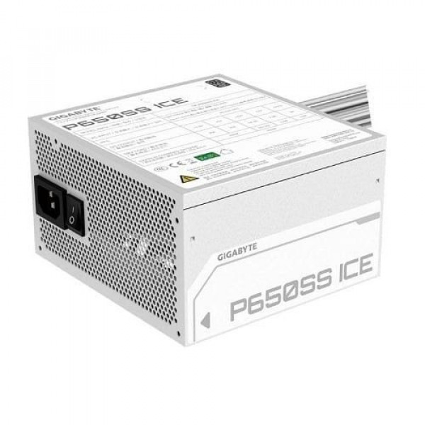 Nguồn GIGABYTE P650SS ICE 650w (80 plus Silver, ATX 3.0, Màu Trắng)