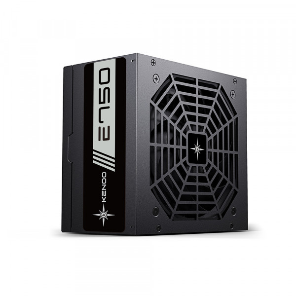 Nguồn máy tính KENOO ESPORT E750 (Fan12) - Màu Đen - Cáp dẹt
