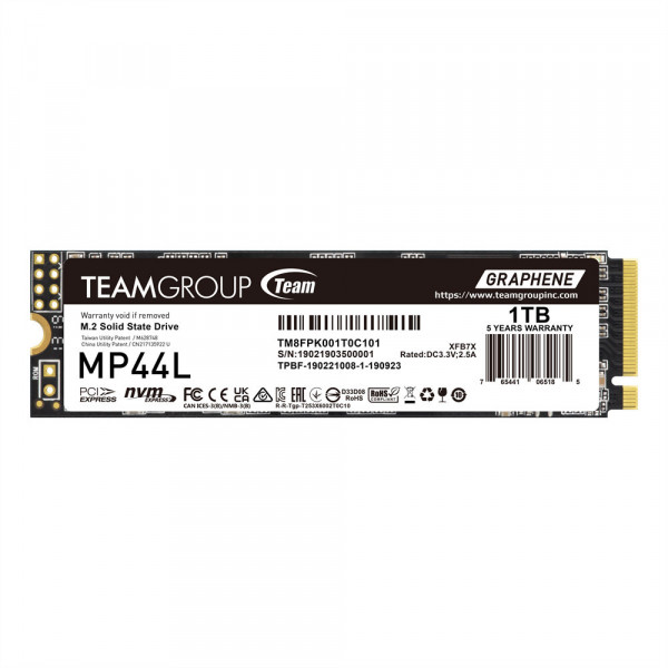 Ổ cứng SSD TeamGroup MP44L 1TB M.2 2280 PCIe Gen4x4
