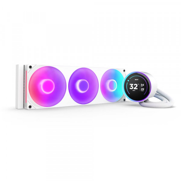 Bộ Tản Nhiệt Nước NZXT KRAKEN ELITE 360 RGB V2 White 360mm (RL-KR36E-W2)