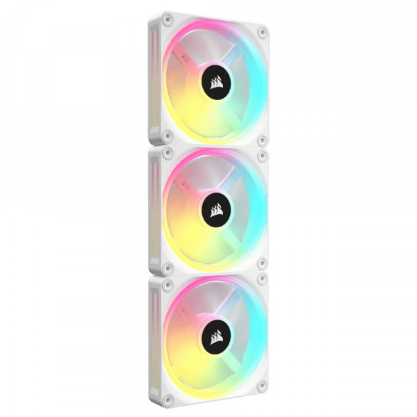 Bộ 3 Quạt Máy Tính Corsair iCUE LINK QX120 RGB WHITE CO-9051006-WW