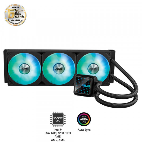 Tản nhiệt nước AIO ASUS PRIME LC 360 ARGB (3 quạt 120mm ARGB)