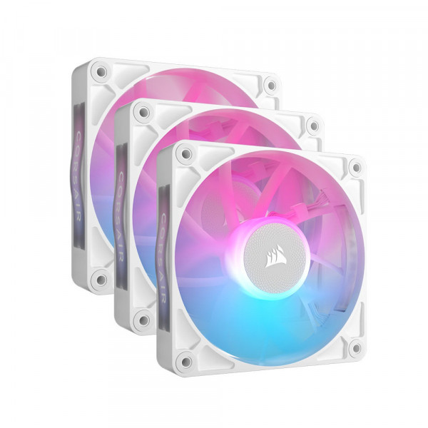 Bộ 3 quạt máy tính Corsair iCUE LINK RX120 RGB White CO-9051022-WW