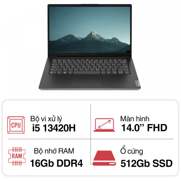 Laptop Lenovo V14 G4 IRU 83A000BHVN ( i5-13420H/16GB/512GB/14 inch/W11)