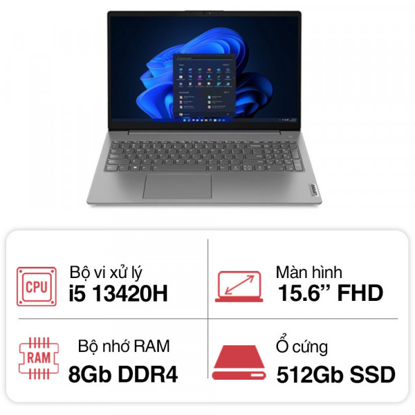 Laptop Lenovo V15 G4 IRU (i5 13420H/ 8GB/512GB/15.6 inch FHD/ W11/2Y)